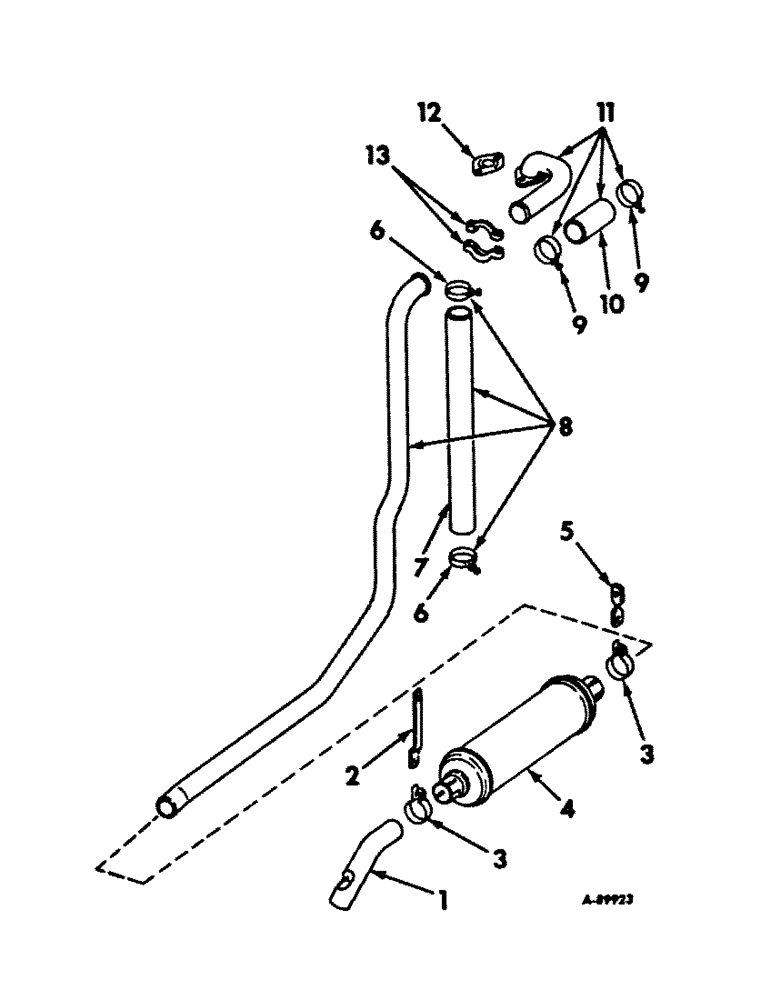 Схема запчастей Case IH 656 - (C-3) - CARBURETED ENGINE, UNDERSLUNG EXHAUST SYSTEM, INTERNATIONAL TRACTORS (01) - ENGINE