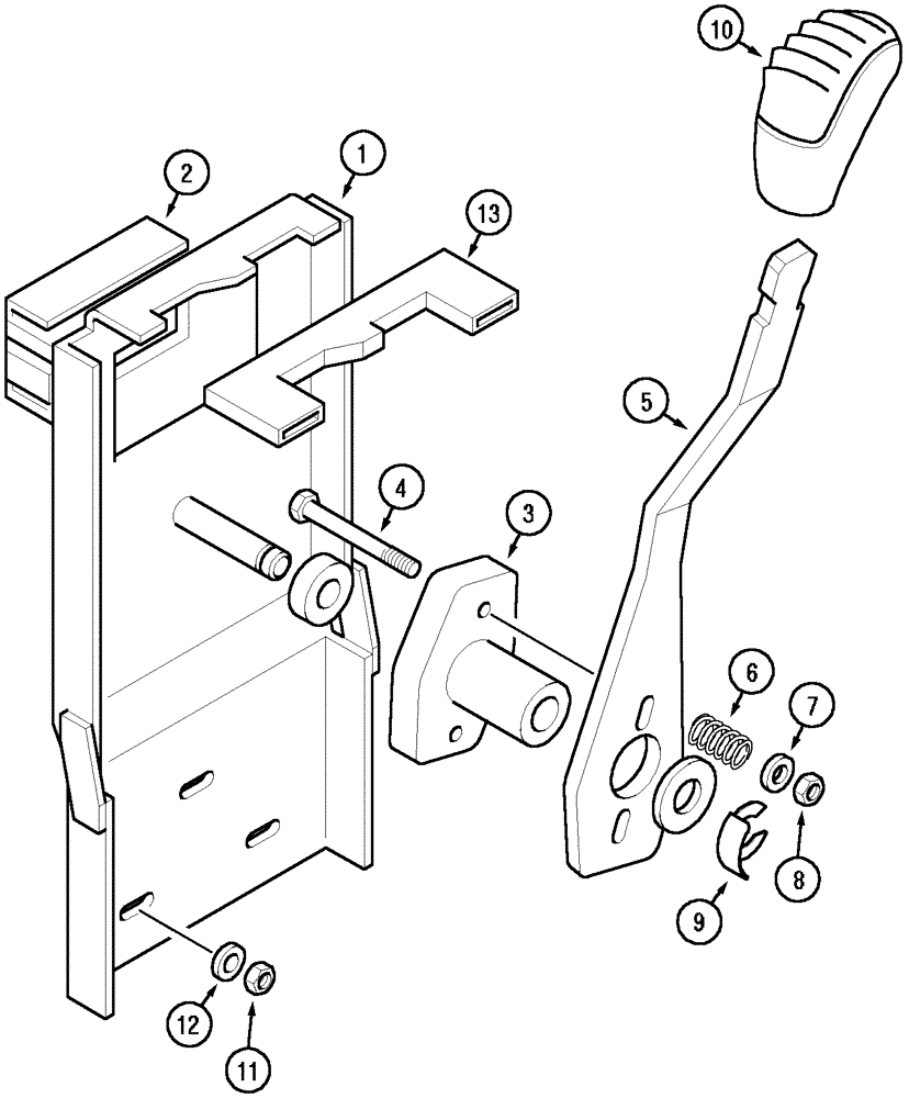 Схема запчастей Case IH MX150 - (06-31) - P.T.O. CONTROL (21) - TRANSMISSION