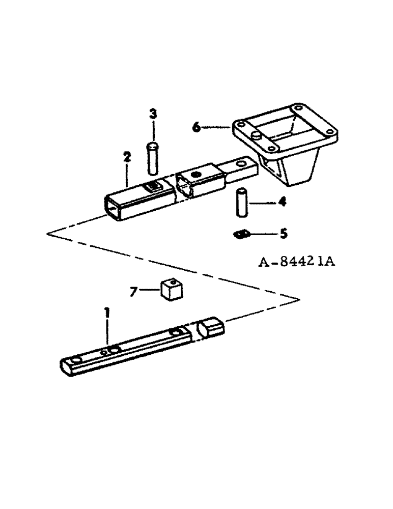 Схема запчастей Case IH 1466 - (09-04) - FRAME, STOREAWAY SWINGING DRAWBAR, 1066, 1466 AND 1468 WITH THREE POINT HITCH (12) - FRAME