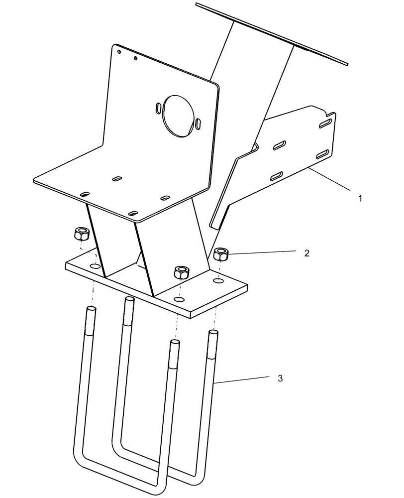 Схема запчастей Case IH 1250 - (39.110.17) - FRAME - PUMP MOUNTING 12 ROW, 16 ROW, 24 ROW (39) - FRAMES AND BALLASTING