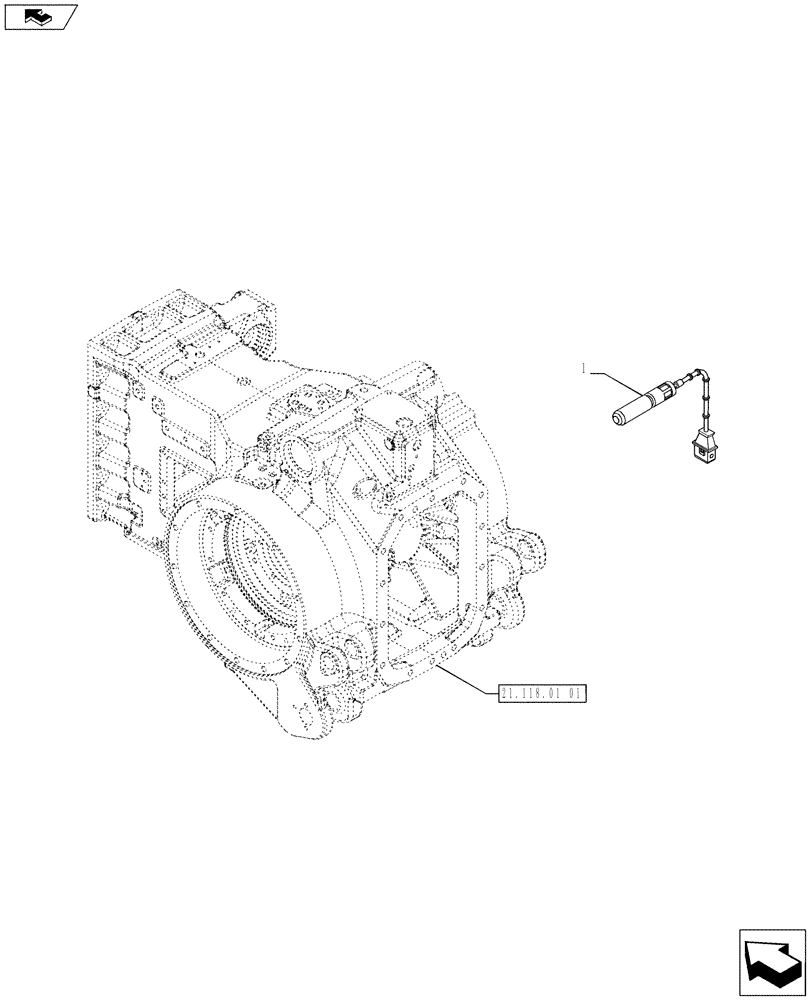 Схема запчастей Case IH PUMA 185 - (35.130.01) - TOOLING CONNECTION UNIT - DRAFT SENSOR PIN (VAR.720881) (35) - HYDRAULIC SYSTEMS