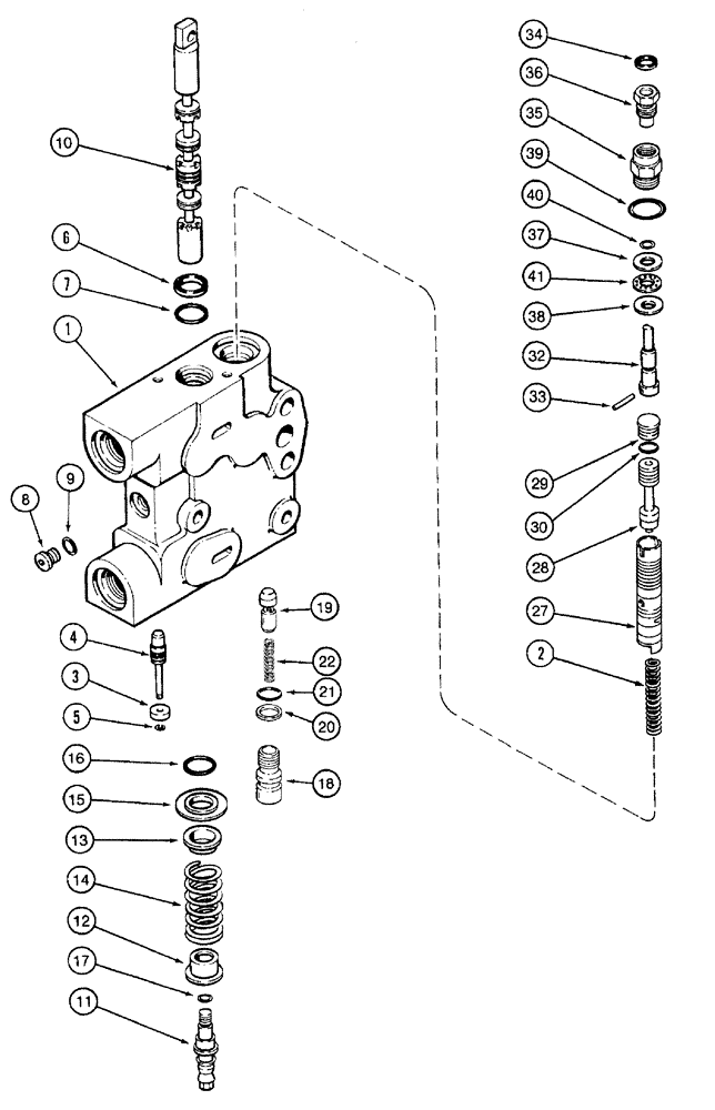 Схема запчастей Case IH 7210 - (8-068) - HYDRAULIC REMOTE VALVE ASSEMBLY, SECOND, THIRD AND FOURTH REMOTE WITH LOAD CHECK (08) - HYDRAULICS