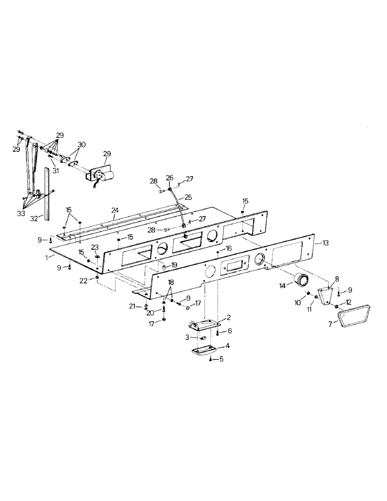 Схема запчастей Case IH KS-360 - (01-16) - FRONT CONSOLE (10) - CAB