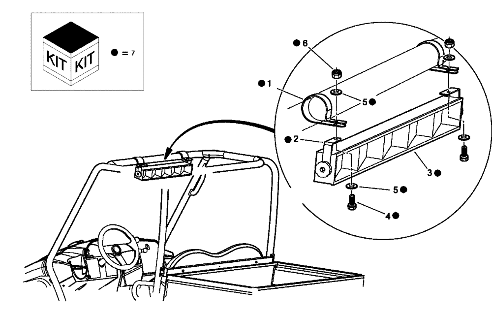 Схема запчастей Case IH SCOUT XL - (88.118.10) - DIA KIT, 5 - PANEL MIRROR (88) - ACCESSORIES