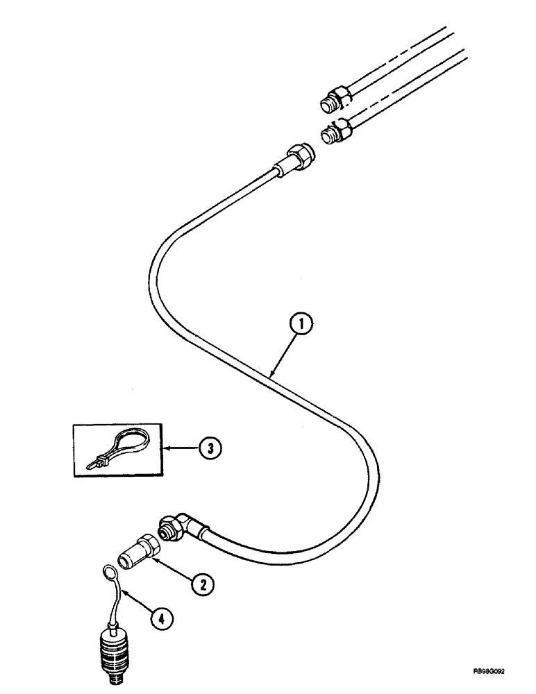 Схема запчастей Case IH L400 - (8-06) - HYDRAULICS, REAR MOUNT, C/CX50, C/CX60 (08) - HYDRAULICS