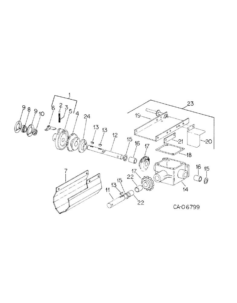 Схема запчастей Case IH 120 - (G-05) - GEAR BOX 