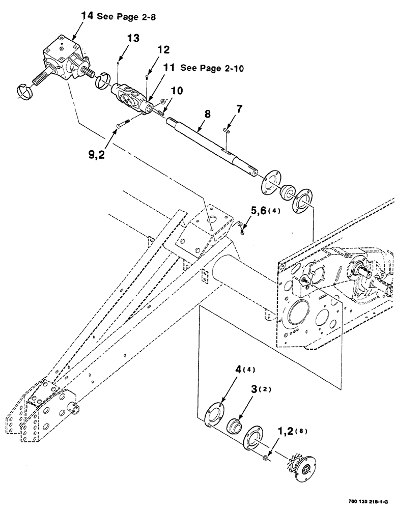 Схема запчастей Case IH RS561A - (2-006) - MAIN DRIVE ASSEMBLY Driveline