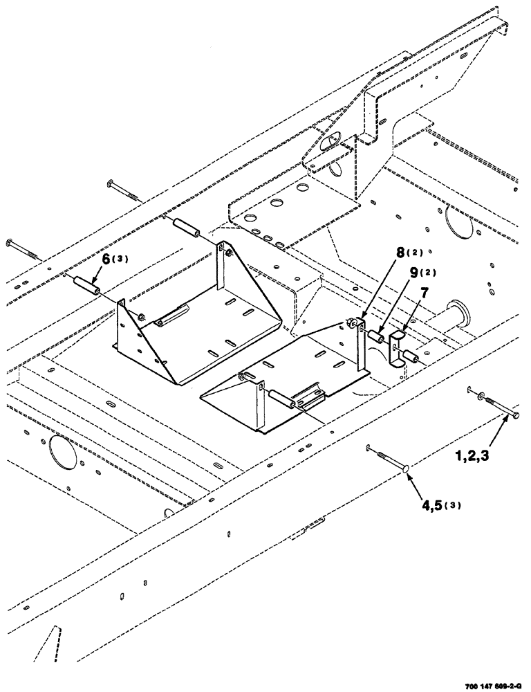 Схема запчастей Case IH 8860HP - (07-68) - BATTERY BOXES AND MOUNTING ASSEMBLIES (55) - ELECTRICAL SYSTEMS