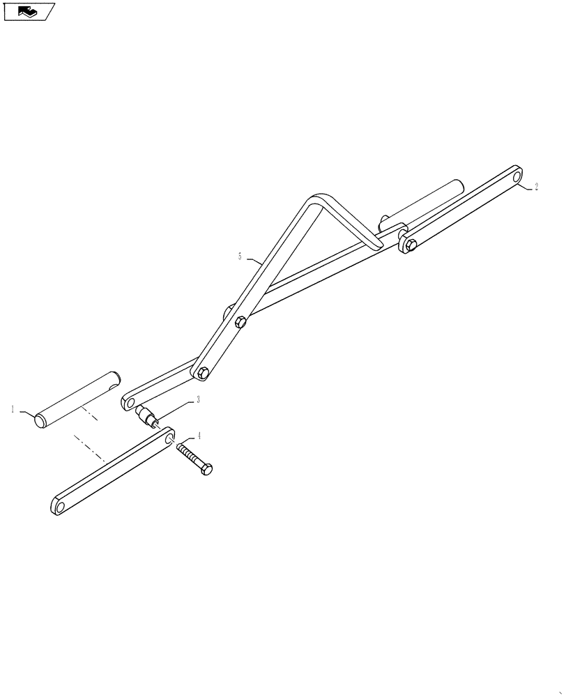 Схема запчастей Case IH L790 - (39.105.07) - LOCKING MECHANISM KIT (39) - FRAMES AND BALLASTING