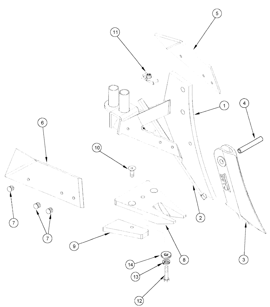Схема запчастей Case IH NFX - (9-70) - EDGE-ON PRECISION PLACEMENT OPENER - (PPX) TRIPLE SHOOT 10 IN. LIQUID FERTILIZER (09) - CHASSIS