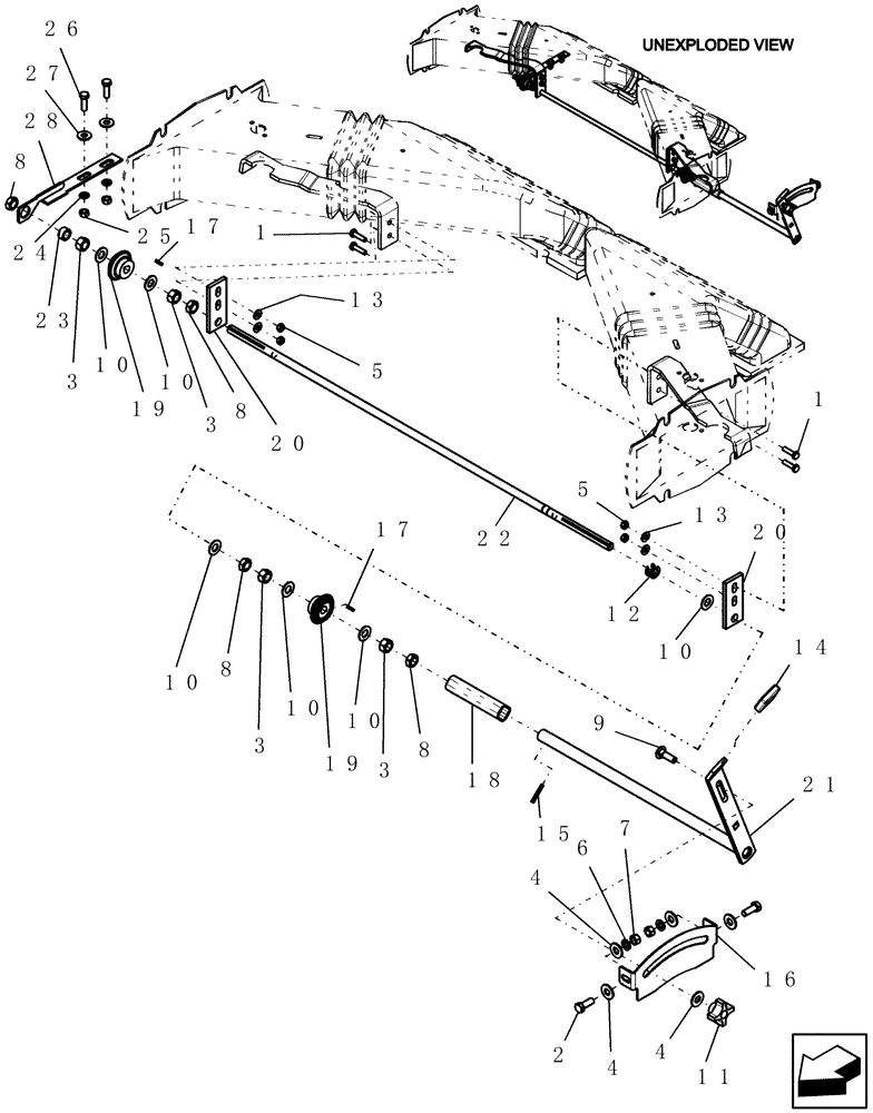 Схема запчастей Case IH 3430 - (75.100.07[01]) - AIR DAMPER DRIVE ASSEMBLY (07/01/2008 - BSN YBS015200) (75) - SOIL PREPARATION