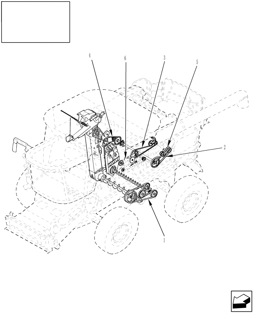 Схема запчастей Case IH 9010 - (05.000.02[02]) - BELTS & CHAINS - LEFT SIDE - 9010 (05) - SERVICE & MAINTENANCE