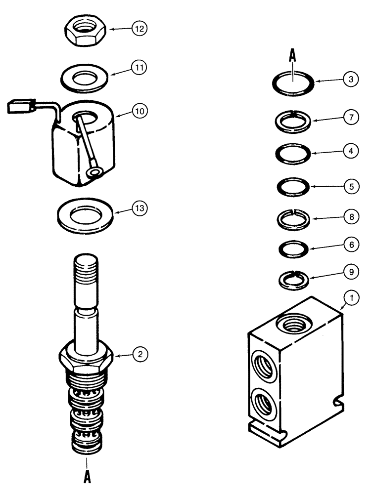 Схема запчастей Case IH 1825 - (6-12) - BRAKE VALVE ASSEMBLY 187505C91, EUROPEAN UNITS ONLY, P.I.N. JAF0140357 & AFTER (06) - POWER TRAIN
