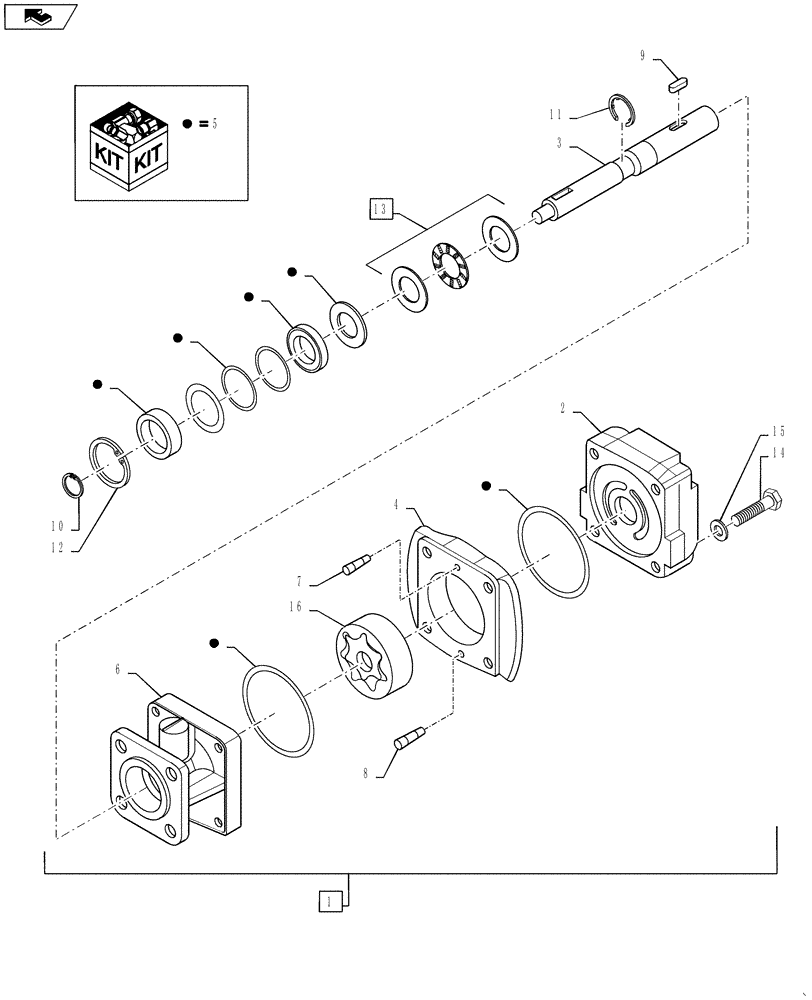 Схема запчастей Case IH 4430 - (40.906.02) - STANDARD FLOW PRODUCT PUMP MOTOR BREAKDOWN (40 ) - PLUMBING