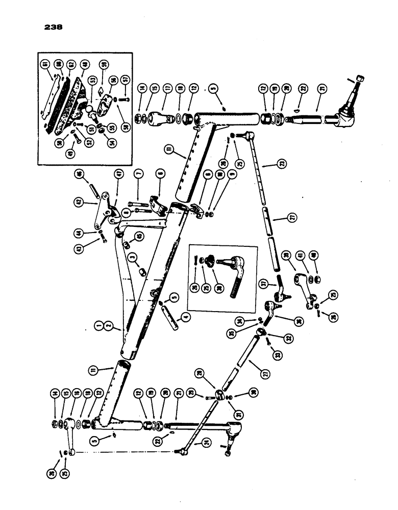 Схема запчастей Case IH 530 - (238) - ADJUSTABLE FRONT AXLE, PRIOR TO S/N 8262800 (06) - POWER TRAIN