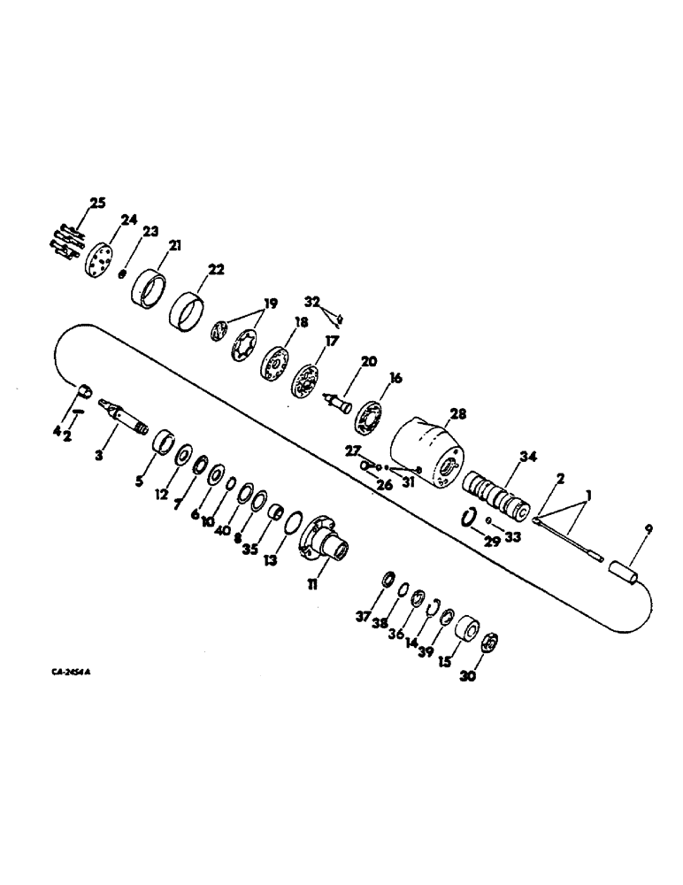 Схема запчастей Case IH 674 - (10-23) - HYDRAULICS, HYDROSTATIC INTEGRAL STEERING ASSY (07) - HYDRAULICS