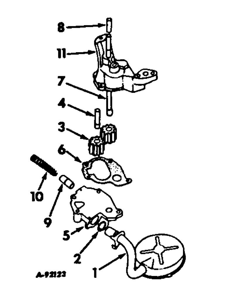 Схема запчастей Case IH V-304 - (A-25) - OIL PUMP 