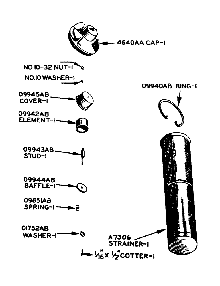 Схема запчастей Case IH 940 - (2-023[1]) - DIESEL ENGINE, FUEL STRAINER (03) - FUEL SYSTEM