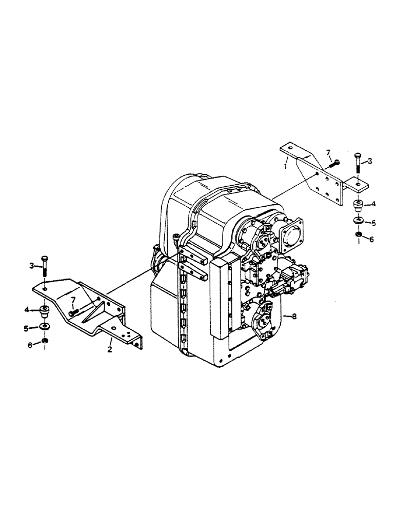 Схема запчастей Case IH 9170 - (04-17) - TRANSMISSION MOUNTING (04) - Drive Train