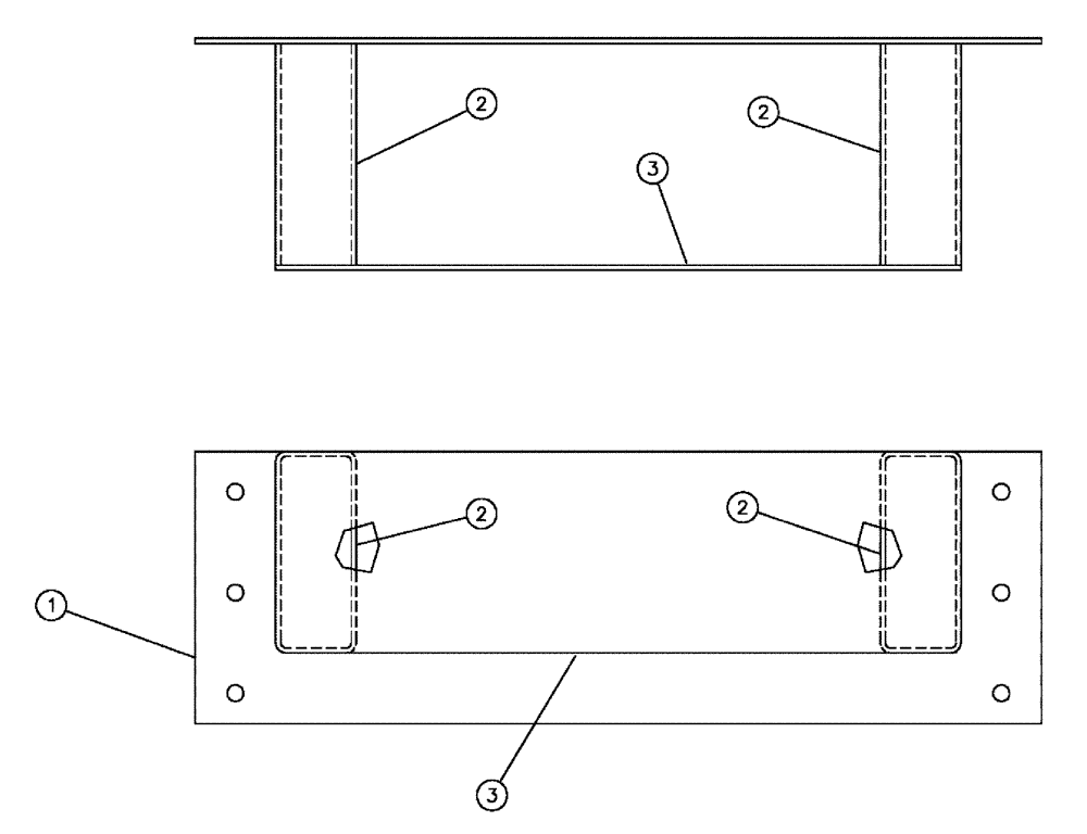 Схема запчастей Case IH TITAN 4520 - (10-001) - FRAME EXTENSION, 12" Options