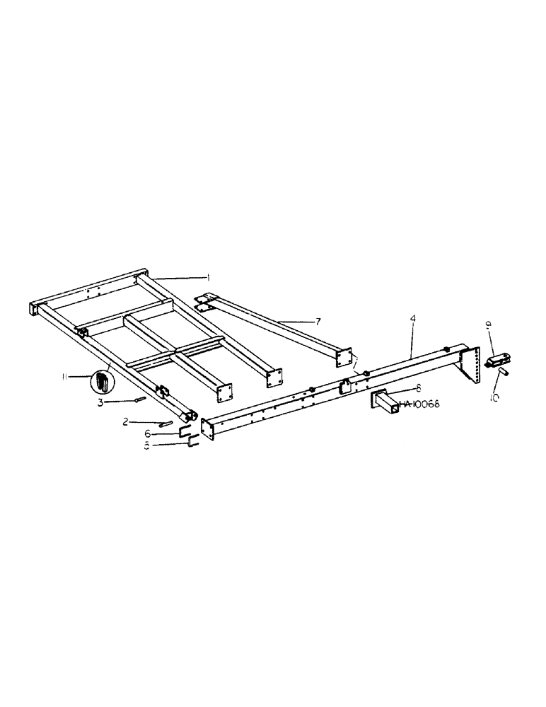 Схема запчастей Case IH 55 - (E-02) - MAIN FRAME AND HITCH 