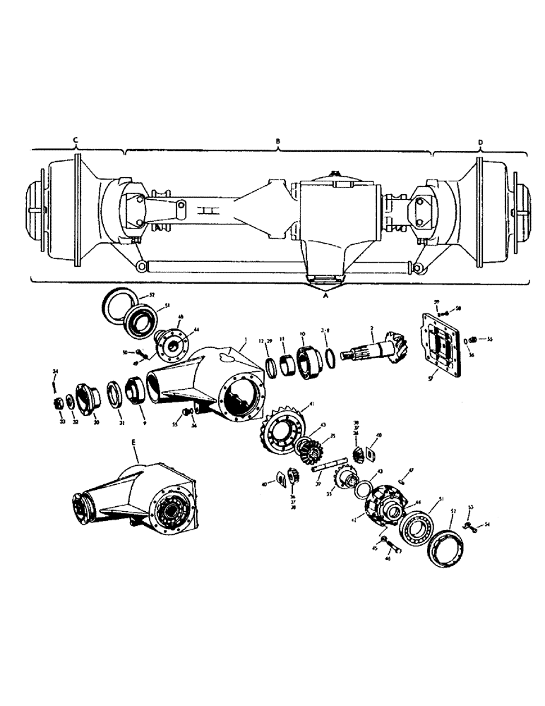 Схема запчастей Case IH 1210 - (06) - FRONT AXLE AND DIFFERENTIAL (06) - POWER TRAIN
