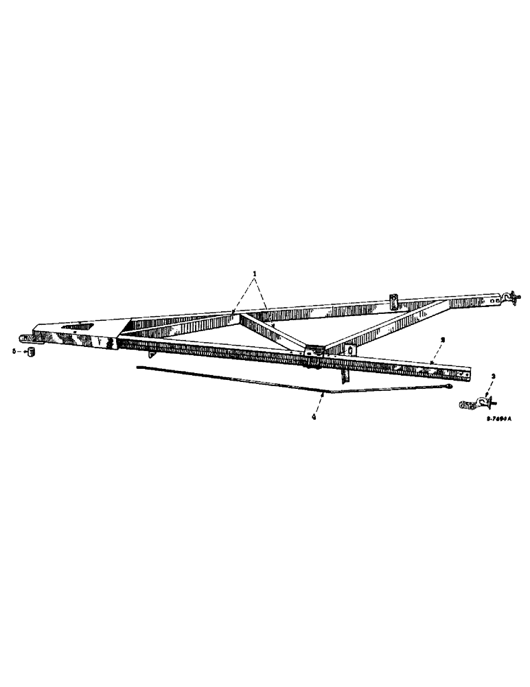 Схема запчастей Case IH 2-PR - (010) - "A" FRAME (39) - FRAMES AND BALLASTING