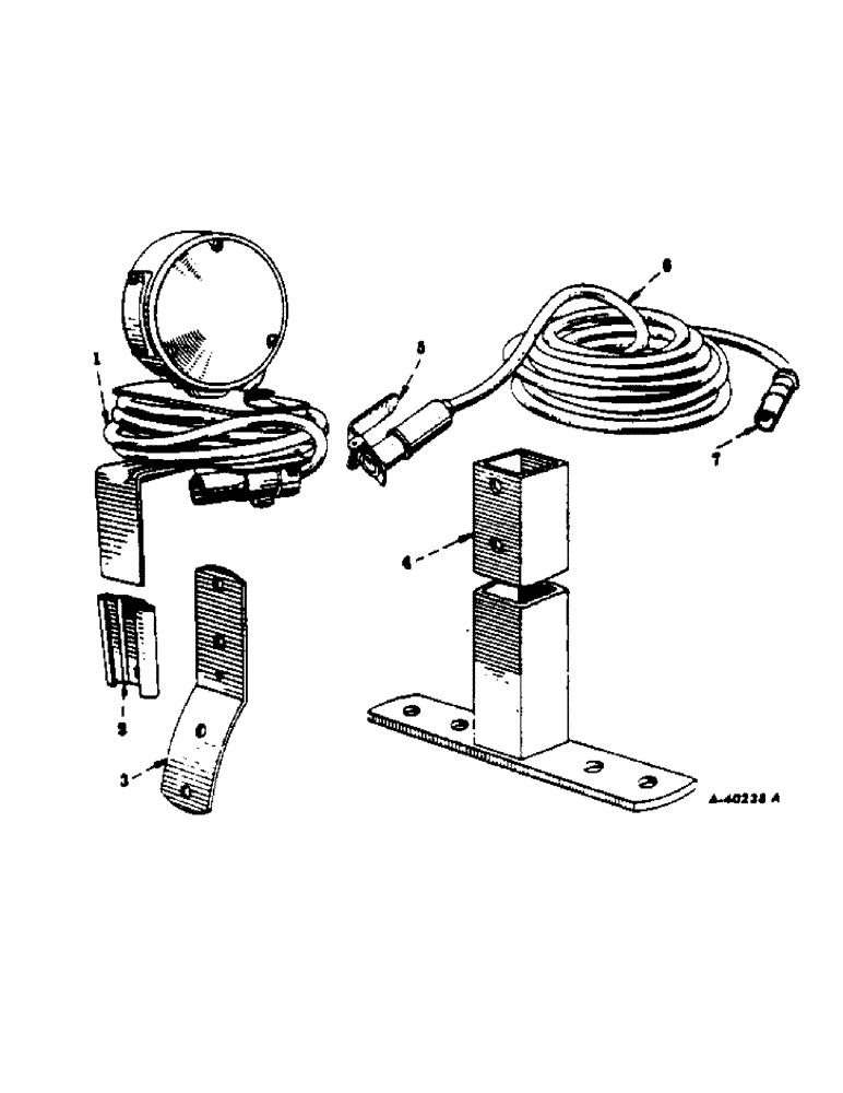 Схема запчастей Case IH 350 - (142) - ELECTRICAL SYSTEM, DIESEL ENGINE, SAFETY LIGHT, EXTENSION CABLE AND SUPPORT, SPECIAL (06) - ELECTRICAL SYSTEMS