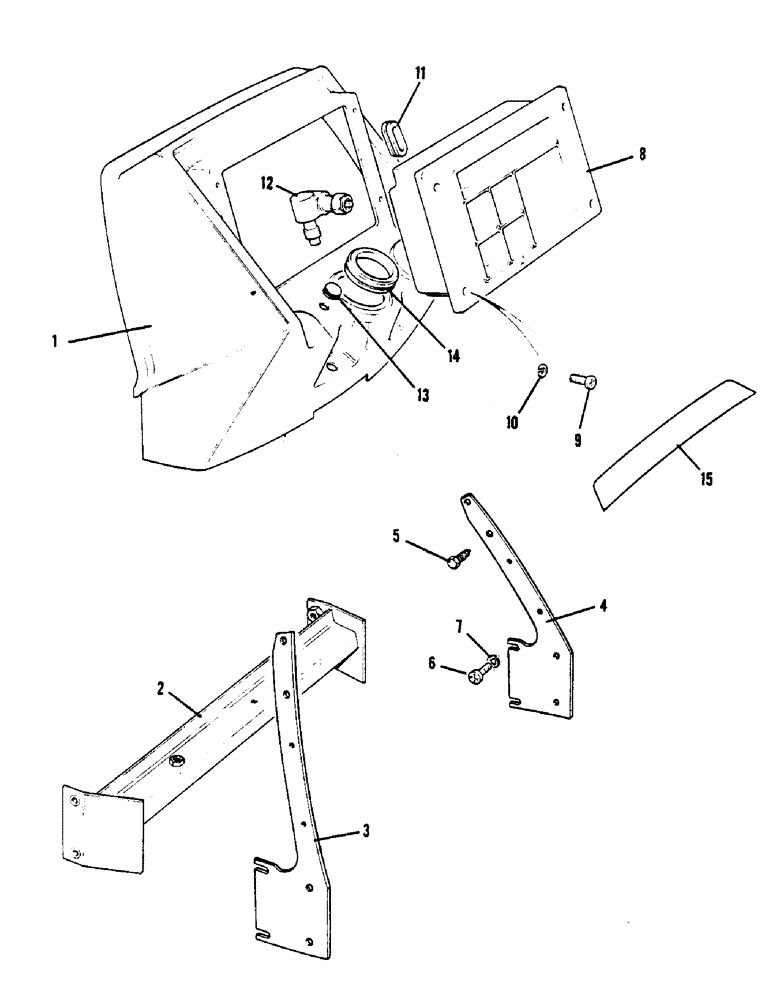 Схема запчастей Case IH 1390 - (N1-1) - INSTRUMENT PANEL AND SUPPORT (09) - CHASSIS