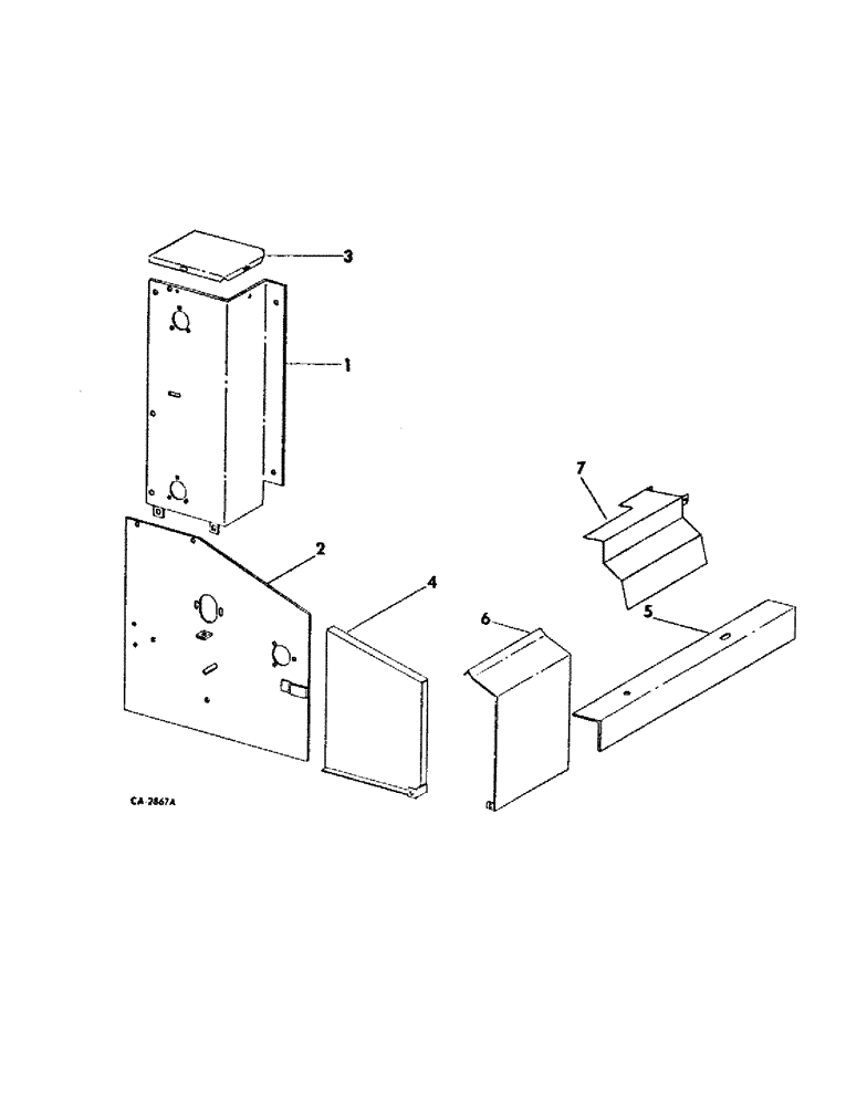 Схема запчастей Case IH 120 - (G-08) - BEATER AND DRIVE COVERS 
