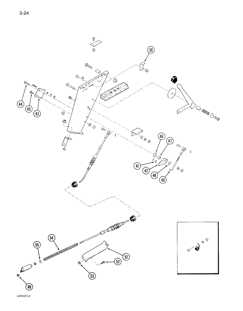 Схема запчастей Case IH 1822 - (3-24) - THROTTLE CONTROLS (02) - FUEL SYSTEM