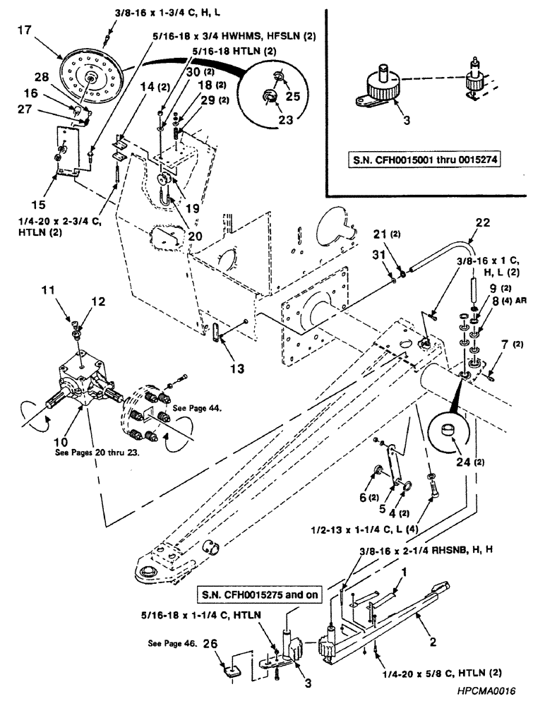 Схема запчастей Case IH 8450 - (034) - GEARBOX AND TWINE THREADER ASSEMBLY Driveline