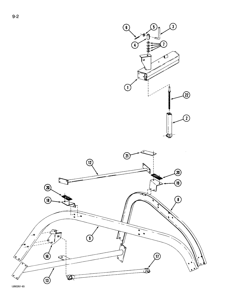 Схема запчастей Case IH 960 - (9-02) - MAIN FRAME (09) - CHASSIS