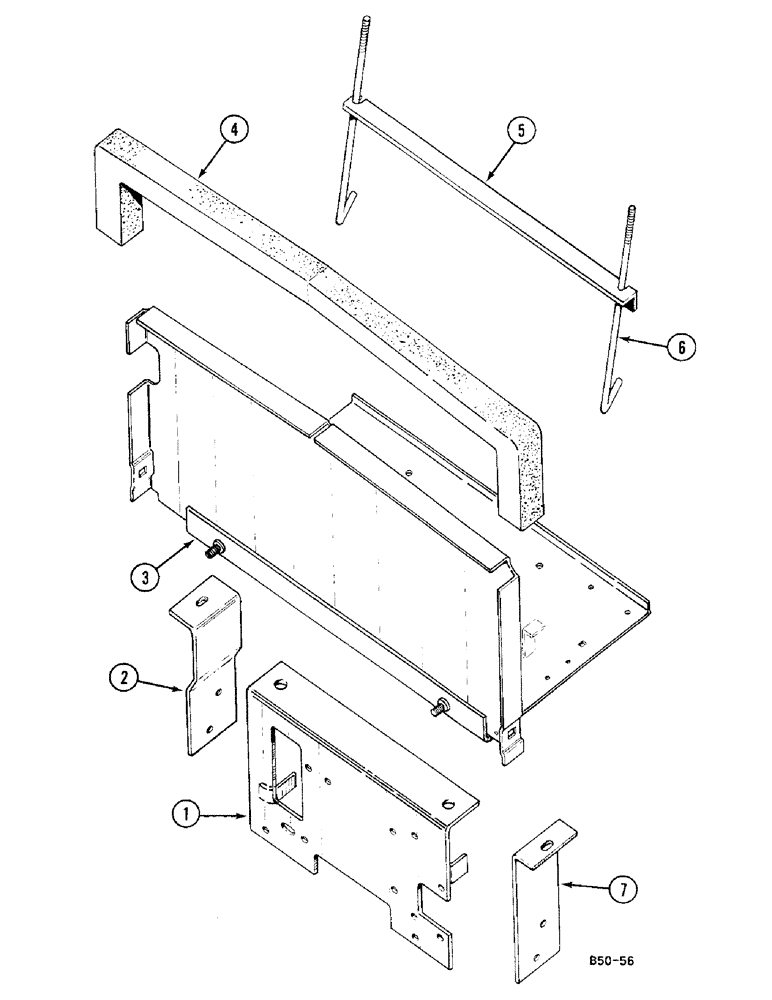Схема запчастей Case IH 685 - (4-230) - BATTERY TRAY, VERSION WITH CAB (04) - ELECTRICAL SYSTEMS