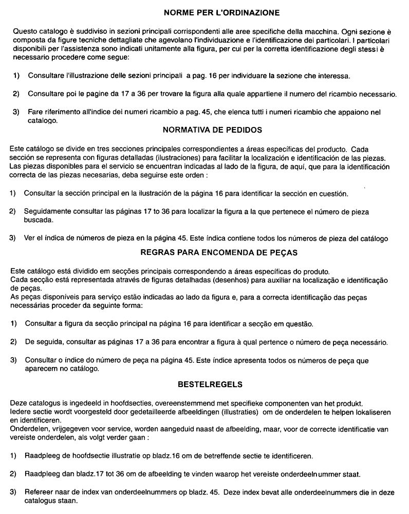 Схема запчастей Case IH C55 - (0.03[02]) - ORDERING RULES (00) - PICTORIAL INDEX