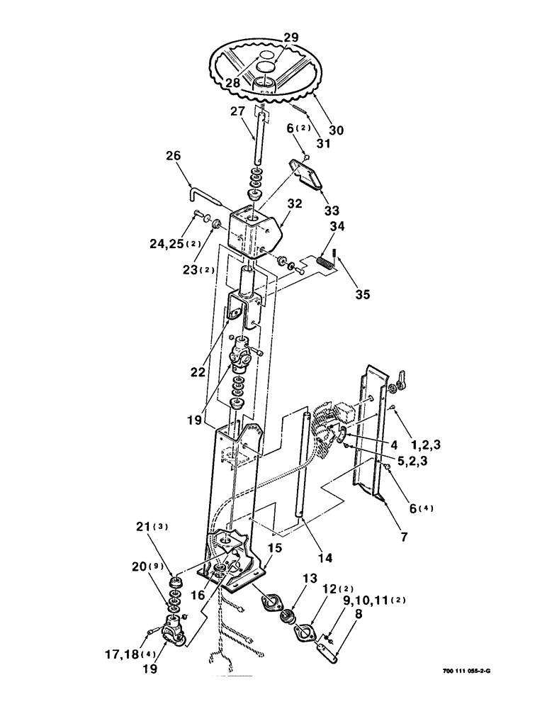 Схема запчастей Case IH 8830 - (5-02) - STEERING COLUMN ASSEMBLY (05) - STEERING
