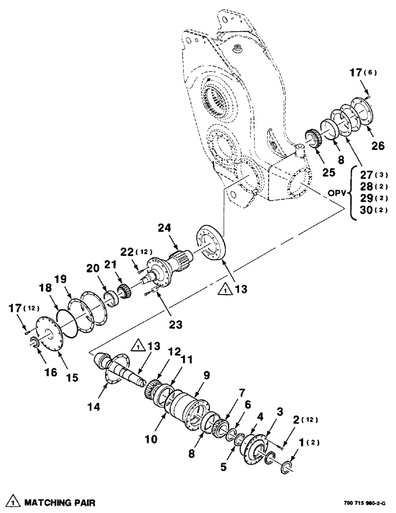 Схема запчастей Case IH 8590 - (02-30) - GEARBOX ASSEMBLY, (CONT), S.N. CFH0139090 AND LATER Driveline