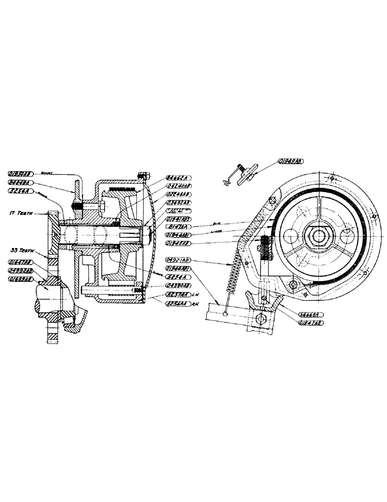 Схема запчастей Case IH D-SERIES - (067) - INDEPENDENT BRAKE ASSEMBLY, FOR D, DO AND DV TRACTORS NO. (06) - POWER TRAIN