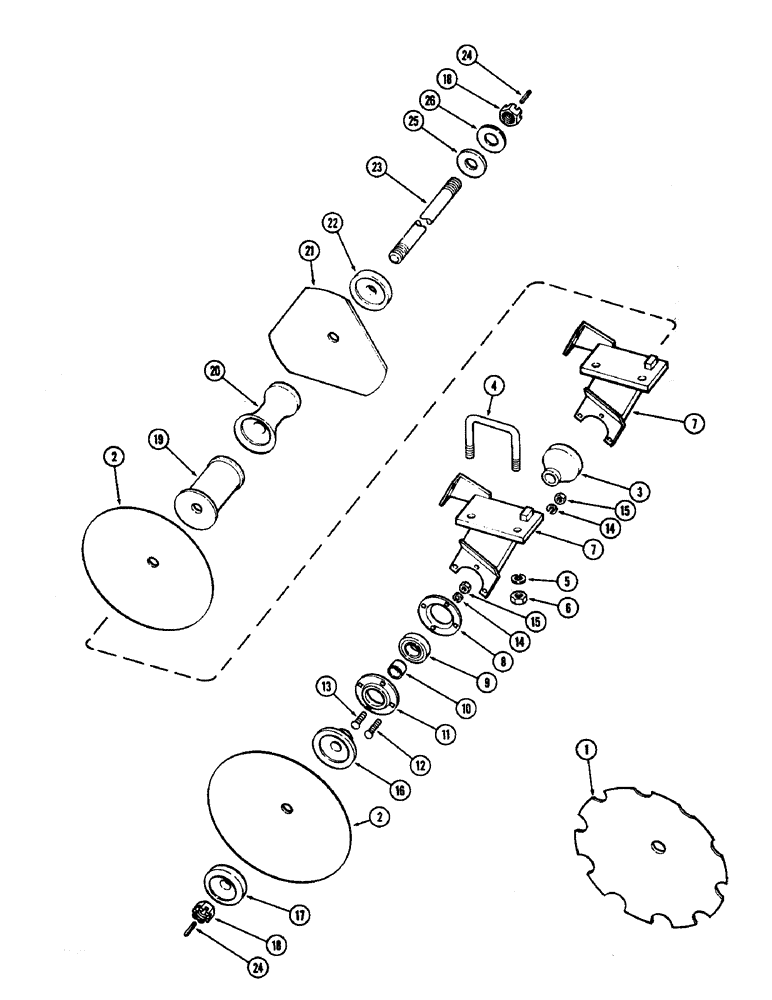 Схема запчастей Case IH DOT 28 - (56) - REAR LEFT WING GANG, 28 FOOT 