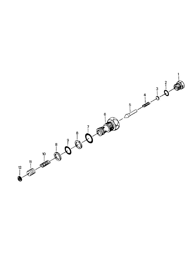 Схема запчастей Case IH PT270 - (10-27) - HIGH PRESSURE RELIEF VALVE CARTRIDGE Options & Miscellaneous