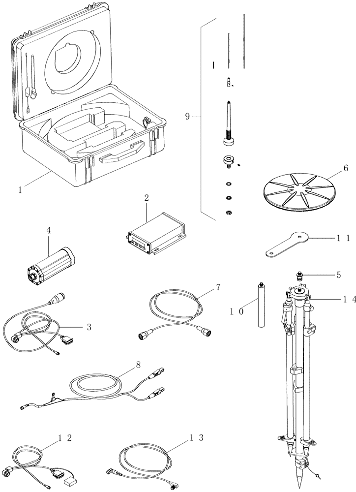 Схема запчастей Case IH MX210 - (04-45) - ACCUGUIDE BASE STATION (04) - ELECTRICAL SYSTEMS