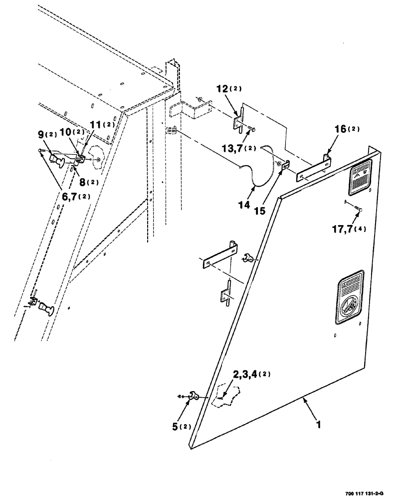 Схема запчастей Case IH 8420 - (07-12) - SHIELDS ASSEMBLY (UPPER LEFT) (12) - MAIN FRAME