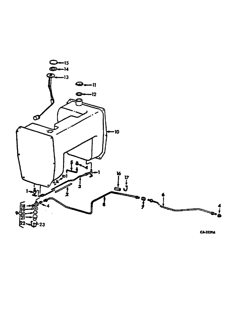 Схема запчастей Case IH 674 - (12-02) - POWER, FUEL TANK AND PIPING, CARBURETED ENGINE TRACTORS Power