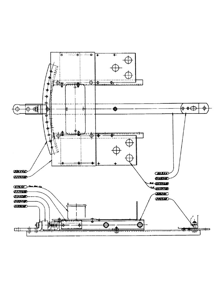 Схема запчастей Case IH D-SERIES - (139) - DRAW BAR AND PLATFORM ASSEMBLY, FOR "D" TRACTOR NO. 4402685 (09) - CHASSIS