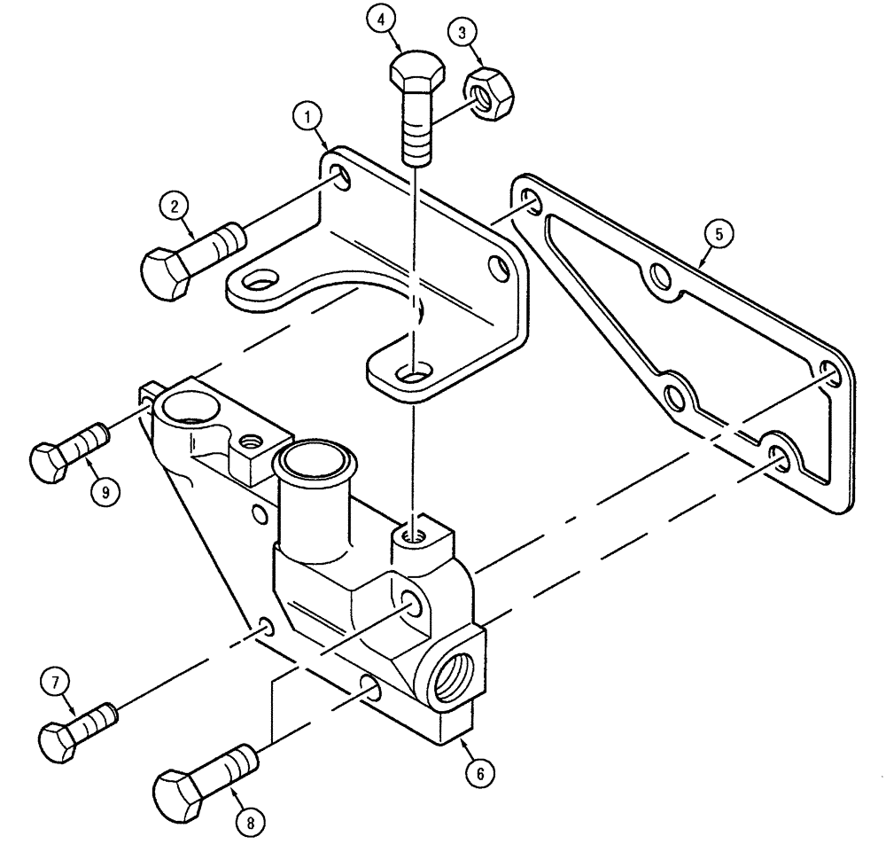 Схема запчастей Case IH CX60 - (02-18) - THERMOSTAT HOUSING (02) - ENGINE
