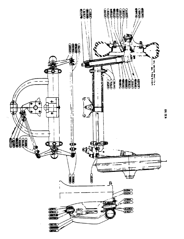 Схема запчастей Case IH 400-SERIES - (170) - ADJUSTABLE FRONT AXLE ASSEMBLY, 48" TO 73" TREAD, FOR GENERAL PURPOSE TRACTOR (06) - POWER TRAIN