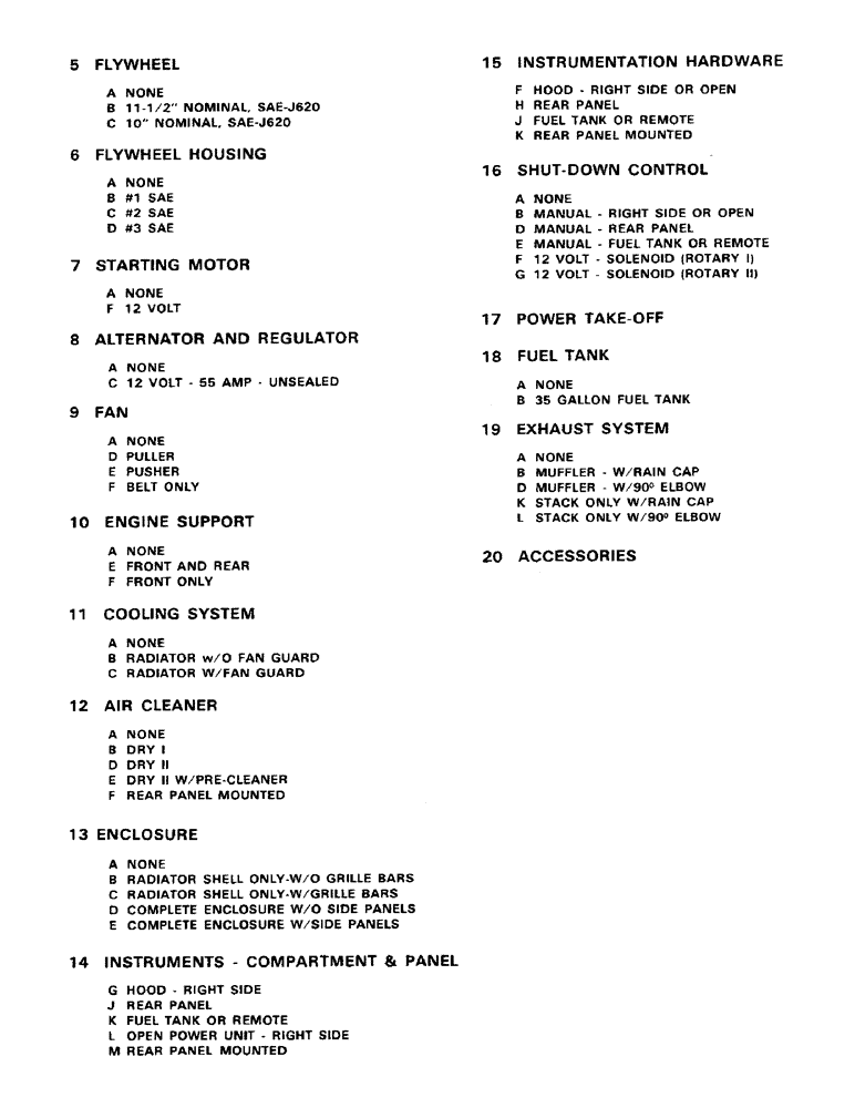 Схема запчастей Case IH 336D - (001B) - ENGINE DATA NAME PLATE, CONTINUED 