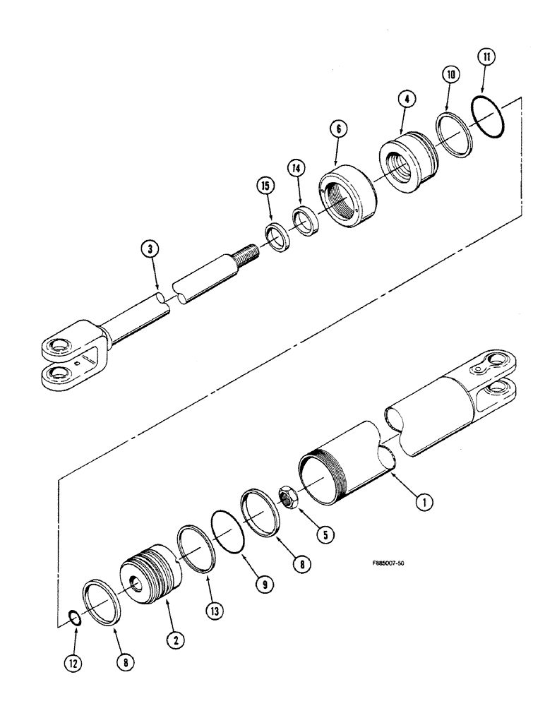 Схема запчастей Case IH 9150 - (5-14) - STEERING CYLINDER (05) - STEERING