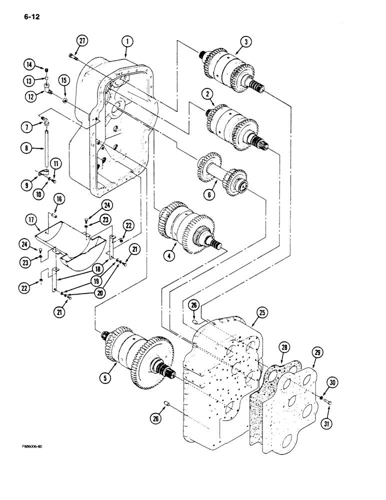 Схема запчастей Case IH 9180 - (6-12) - TRANSMISSION (06) - POWER TRAIN