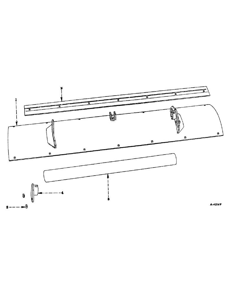 Схема запчастей Case IH 1 - (D-2) - BASIC MACHINE BLADE - ONE BACKFILL BLADE 